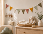 Hydrofiele Vlaggenlijn Herfst Kleuren – 2,5 meter | Babykamer & Kinderkamer Decoratie