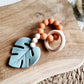 Bijtring Leaf - Salie / Beige / Cognac