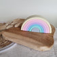 Siliconen stapeltoren regenboog - Candy