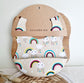 Siliconen slabber Regenboog - Beige