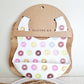 Siliconen slabber Donuts - Wit