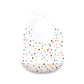 Siliconen slabber Confetti - Wit